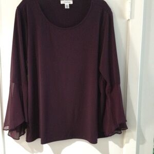 Calvin Klein Women's Purple Top
